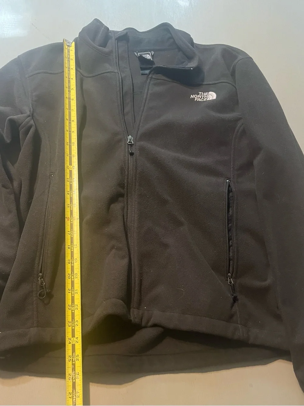 The North Face WindWall Black Full Zip Fleece Jacket Mens Small, Women Medium